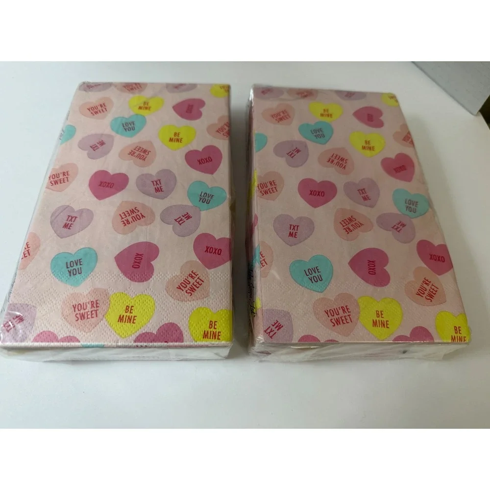 Valentine Party Bundle Heart Napkins Wood Picks Party Set‎ 9